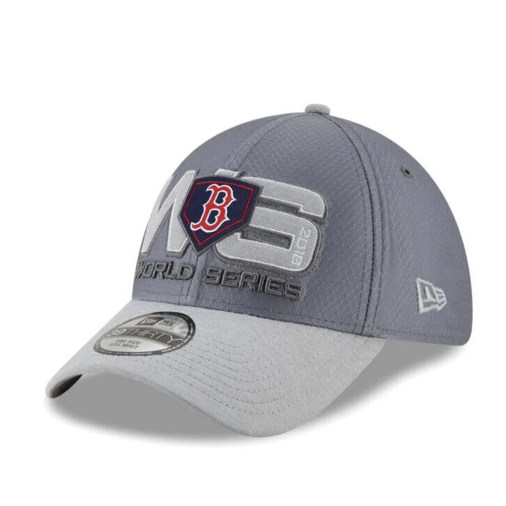 Boston Red Sox New Era 2018 World Series Champions 39Thirty Hat Gray Wicks NEW - Picture 3 of 4